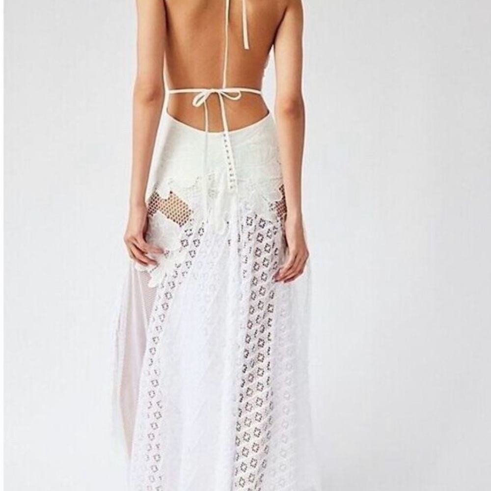 Free People Celeste White Lace Maxi Dress - Picture 7 of 8